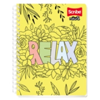 Cuaderno frances scribe natural raya espiral doble 100 hojas