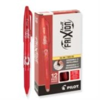 Bolígrafo pilot frixion ball gel borrable color rojo c/12 pzas