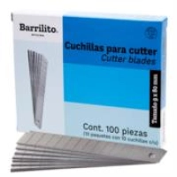 Cuchillas barrilito repuesto mediana caja c/10 tubos