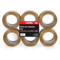 Cinta janel 156 empaque canela 48mmx150m paquete c/6
