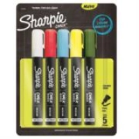 Marcador sharpie chalk para vidrio c/5 pzas