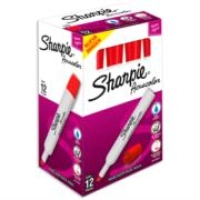 Marcador acuacolor sharpie base agua color rojo c/12 pzas