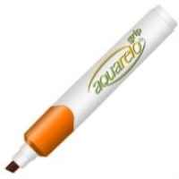 Marcador aquarelo grip punta cincel color naranja c/12 pzas