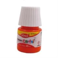 Pintura cartel vinci 25 ml rojo naranja - 53 caja c/10 piezas