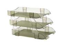 Charola sablon 2436hu acrilico humo tres niveles oficio