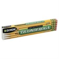 Lapiz dixon ticonderoga #2 hexagonal madera caja c/12 lapices