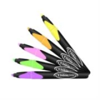 Resaltador azor visión junior punta cincel 4mm colores pastel surtidos c/5 pzas