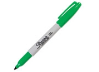 Marcador sanford 30004 sharpie fino verde permanente c/12