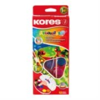 Set de acuarelas grande kores 12 pastillas con pincel
