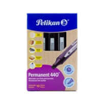 Marcador pelikan permanente 440 color negro c/10 pzas