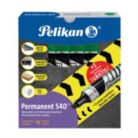 Marcador pelikan permanente 540 color verde c/10 pzas