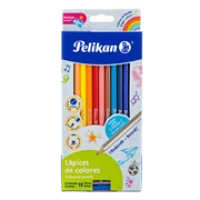 Colores pelikan largos redondos 4mm c/12 pzas