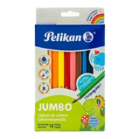 Colores pelikan jumbo triangulares c/12 pzas