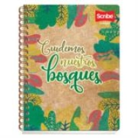 Cuaderno scribe doble espiral profesional raya 100h ecológico 24p