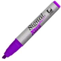 Marcador permanente signal xtra 40008 punta cincel color violeta c/12 pzas