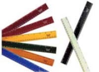 Regla baco r-5030 plástica 30cm colores