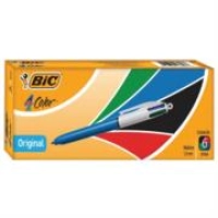 Bolígrafo bic 4 colores punto mediano 1.0mm c/6 pzas
