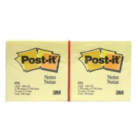 Notas 3m post-it 654 3x3 amarillo 100hjs c/12
