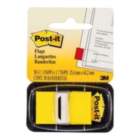 Banderitas 3m 680 post it amarillo 12 piezas c/50 hojas c/u
