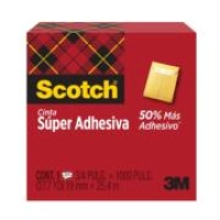 Cinta scotch 3m super adhesiva 19mmx25.4m caja