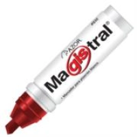 Marcador magistral aluminio pizarrón blanco color rojo c/12 pzas