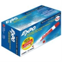 Marcador sanford expo 83002 rojo cincel pizarron blanco c/12