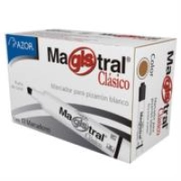 Marcador magistral 83407 color café para pizarrón c/12
