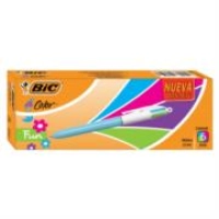 Bolígrafo bic 4 color fun punto mediano 1.0mm c/6 pzas