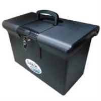 Archivero portátil azor oficio plástico c/cerradura color negro