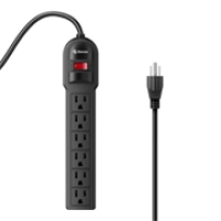 Barra pdu steren multicontacto 6 salidas verticales reset iluminado color negro Barra pdu steren multicontacto 6 salidas verticales reset iluminado color negro