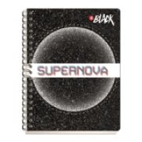 Cuaderno profesional scribe inblack raya espiral doble 200 hojas
