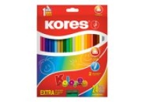 Colores triangulares kores 3mm estuche c/24 Colores triangulares kores 3mm estuche c/24