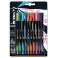 Rotulador bic intensity extra fino colores surtidos c/10 pzas