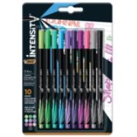 Rotulador bic intensity extra fino colores surtidos c/10 pzas