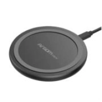 Cargador inalámbrico argomtech 10w carga rápida 90x90x10mm micro usb cable 1.2m color negro Cargador inalámbrico argomtech 10w carga rápida 90x90x10mm micro usb cable 1.2m color negro