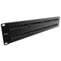 Panel de conexion red nexxt solutions para rack cat5e 48 puertos pre-configurado sin blindaje tipo 110 esmalte negro Panel de conexion red nexxt solutions para rack cat5e 48 puertos pre-configurado sin blindaje tipo 110 esmalte negro