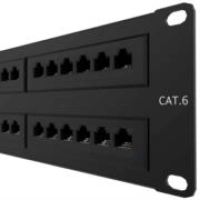 Panel de conexión red nexxt solutions para rack cat6 48 puertos pre-configurado sin blindaje tipo 110 esmalte negro Panel de conexión red nexxt solutions para rack cat6 48 puertos pre-configurado sin blindaje tipo 110 esmalte negro