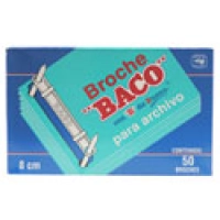 Broche baco archivo 8 cms c/50