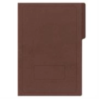 Carpeta pressboard kyma c/broche 8cm tamaño oficio marrón paquete c/3