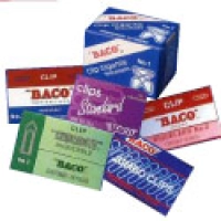 Clip baco estándar #1 galvanizado paquete c/10 cajas c/100 clips c/u