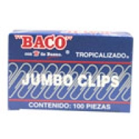 Clip baco jumbo caja c/100 clips