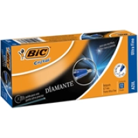 Bolígrafo bic cristal precisión y suavidad punto ultra fino 0.7mm color azul c/12 pzas