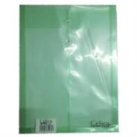 Sobre p/documentos celica t/carta c/hilo verde c/12 piezas