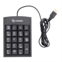 Teclado numérico steren usb extra plano 19 teclas color negro Teclado numérico steren usb extra plano 19 teclas color negro
