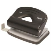 Perforadora barrilito delta 2 orificios color negro