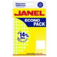 Etiquetas adhesivas janel econopack no 4 amarilla 8mm x 20mm c/1008 etiquetas por sobre