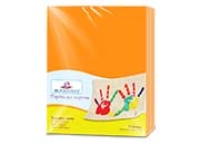Papel cortado eurocolors carta naranja vibrante c/100