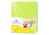 Papel cortado eurocolors carta verde c/100