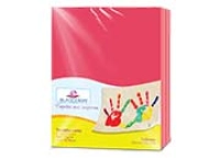 Papel cortado eurocolors carta rojo c/100