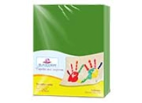 Papel cortado eurocolors carta verde bandera c/100